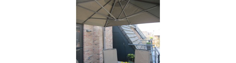 Prostor P6 Uno Muurparasol + Muurbeugels