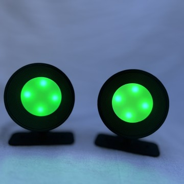 RGB Kleuren Parasolverlichting. Dimbare accu LED-spots met kleur RGBWW + afstandsbediening