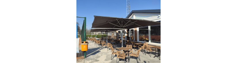 Basto Grote Horeca Parasol - 400x400 cm of 500x500 cm | Gipro Parasols