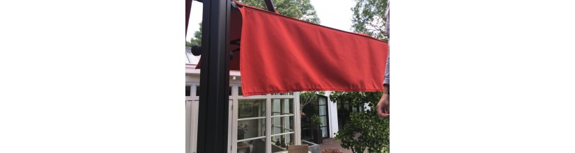 Prostor vierkante parasol met volant - Extra schaduw | Gipro