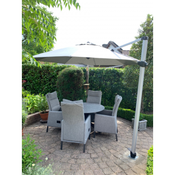 Laterna zwevende parasol 3x3 en 350cm. Ventilerend | Gipro Parasols